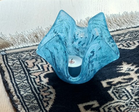 Dwaallichtje van gesmolten glas