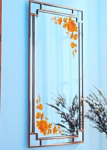 Spiegel stickers  bloemmotief  Voeg luxe en elegantie toe 