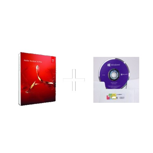 Adobe Acrobat XI Pro + Windows 10 Pro DVD + COA Pakket