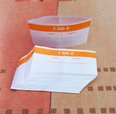 Set bankbiljetwikkels  10 stuks per bankbiljet soort