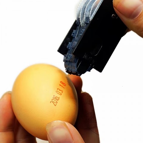 Eieren datum stempel met inktkussen  Voor legdatum