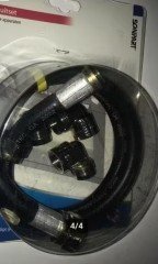 Gasaansluiting kabel met 3stukjes 