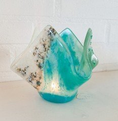 Dwaallichtje van gesmolten glas 