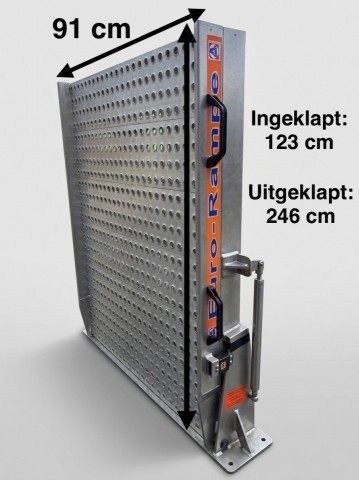 Oprijplaat Euro Rampe AMF Bruns 240cm x 90cm