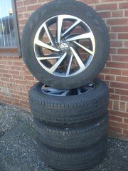 17 Inch Originele VW Woodstock Velgen en Banden 5x112