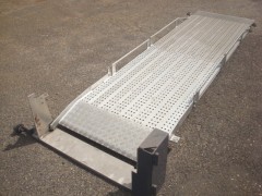 Aluminium Oprijplaat Rampe Opvouwbare 300x80 cm