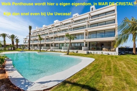 Uw eigen nieuwe Penthouse aan zee in MAR DE CRISTAL met meer