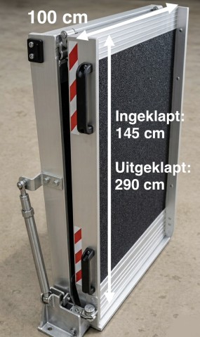 Oprijplaat Altec 290x100 Rampe Scootmobiel Rolstoel