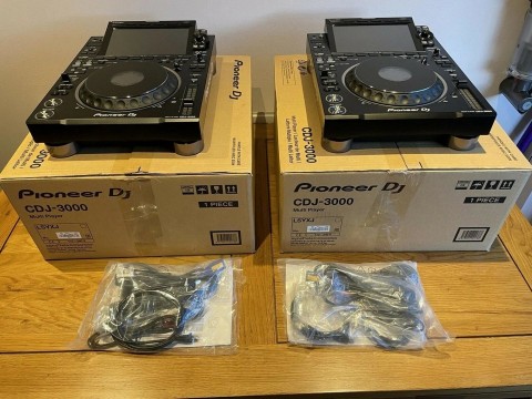 Pioneer CDJ-3000 Player -Pioneer DJM-A9 - DJM-V10 -AlphaTheta Euphonia