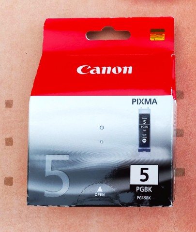 Nieuwe  originele CANON inktpatroon type PGI-5BK