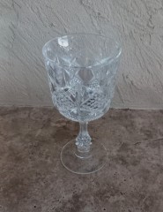 Set van 6 witte wijnglazen van het zuiverste kristal 
