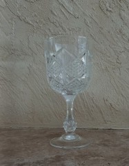 Set van 6 witte wijnglazen van het zuiverste kristal 