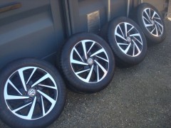 16’’Inch Originele VW Woodstock Velgen en Banden 5x112 Nr 104