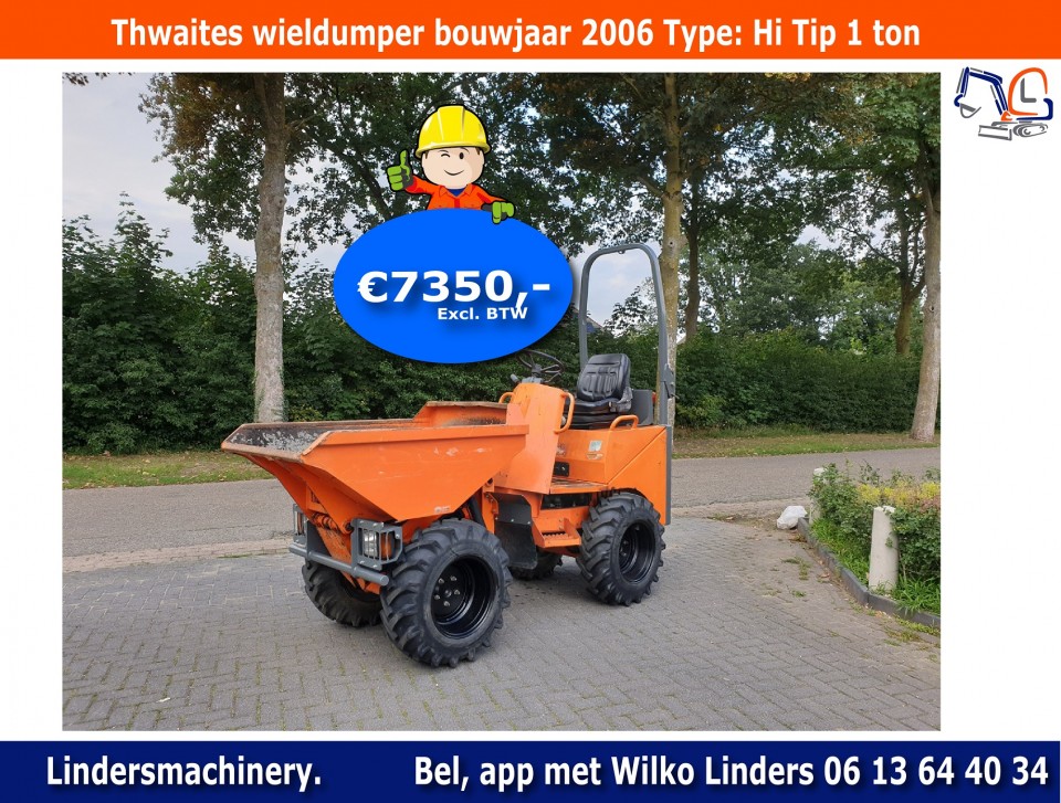 Thwaites wieldumper bouwjaar 2006 Hi Tip 1 ton