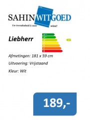 Liebherr koelkast met vriesvak met 3 maanden garantie 