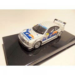 MERCEDES CLK DTM 2000 BERND SCHNEIDER 1 43 AUTOART ZILVERKLEURIG