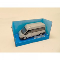 FORD TRANSIT MINI BUS 1 43 CARARAMA ZILVERKLEURIG