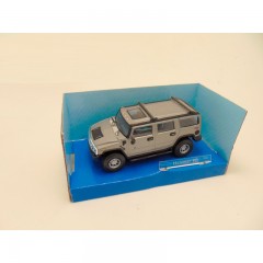 HUMMER H2 MET SUNROOF 1 43 CARARAMA ZILVERGRIJS