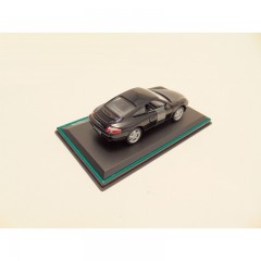 PORSCHE 911 COUPE 1 43 CARARAMA MET DISPLAY ZWART