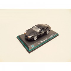 PORSCHE 911 COUPE 1 43 CARARAMA MET DISPLAY ZWART