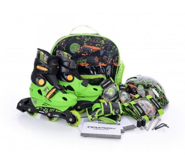 BABY SKATE COMPLETE SET RACER GROEN MAAT 26-29