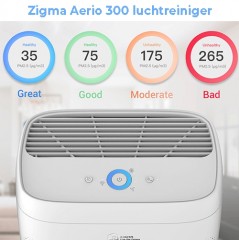 Zigma slimme luchtreiniger met 5 in 1 filter systeem 