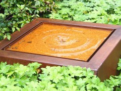 Cortenstaal Watertafel  fontein  waterornament