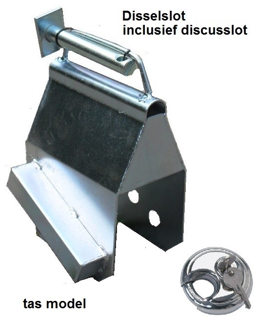 Nieuwe Disselslot Kopslot Aanhangerslot Aanhangwagenslot Tas incl Dis