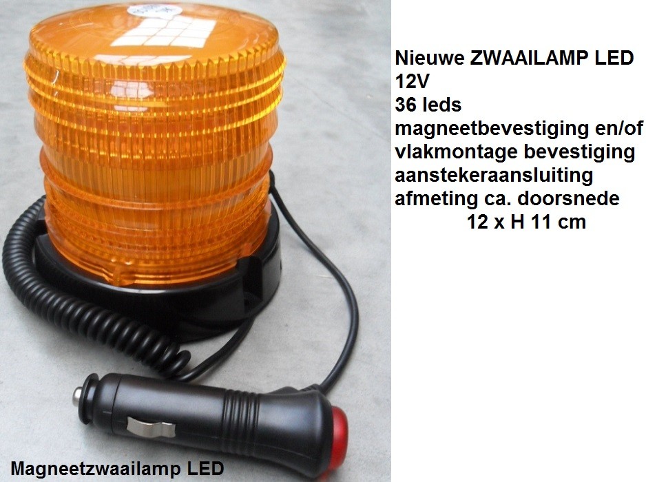 Nieuwe ZWAAILAMP LED MAGNEETZWAAILAMP 12V 36 leds