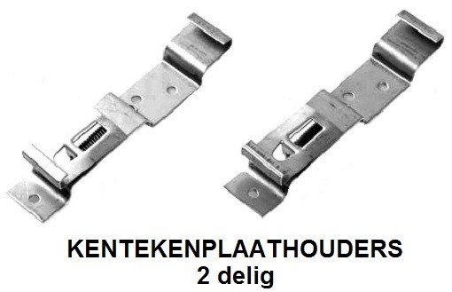 Nieuwe KENTEKENPLAATKLEMMEN KENTEKENPLAATHOUDERS