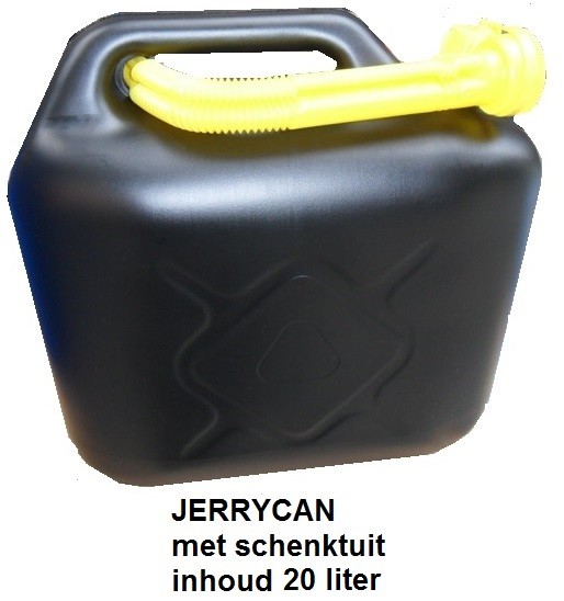 Nieuwe JERRYCANS  met schenktuit inhoud 20 liter