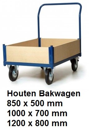 Nieuwe Houten Bakwagens in 3 maten