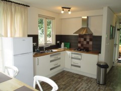 Houten chalet te huur in bosrijke omgeving