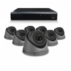 Camerabewaking systeem met 1 tot 8 x 3MP HD Dome camera – bekabeld